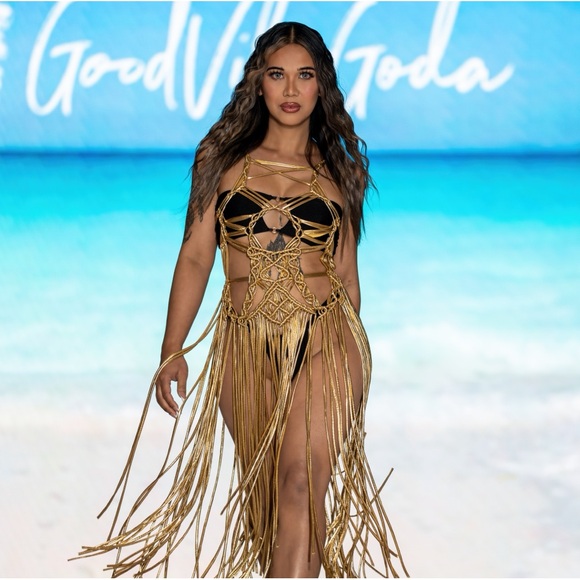 Handmade Macramé Rope Dress - Picture 1 of 16